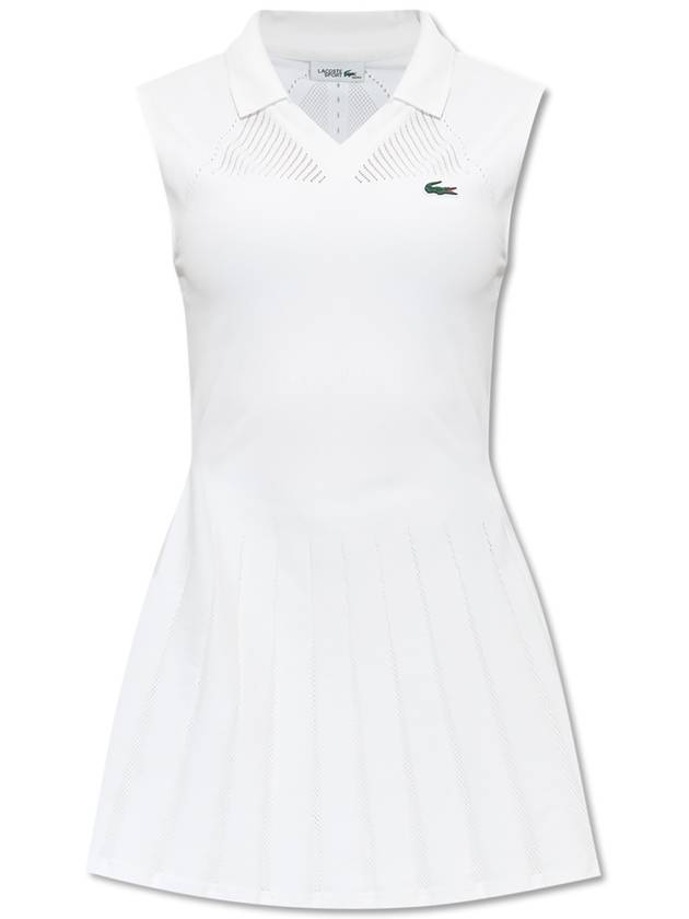 Lacoste Dress With Logo  Women's  White