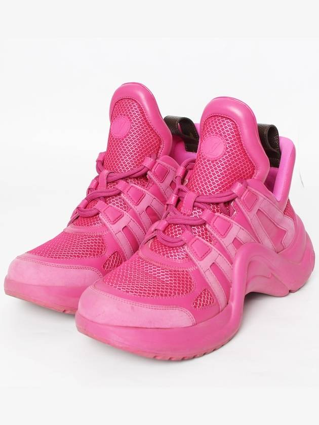 루이비통 아치라이트 핑크 스니커즈 39 260