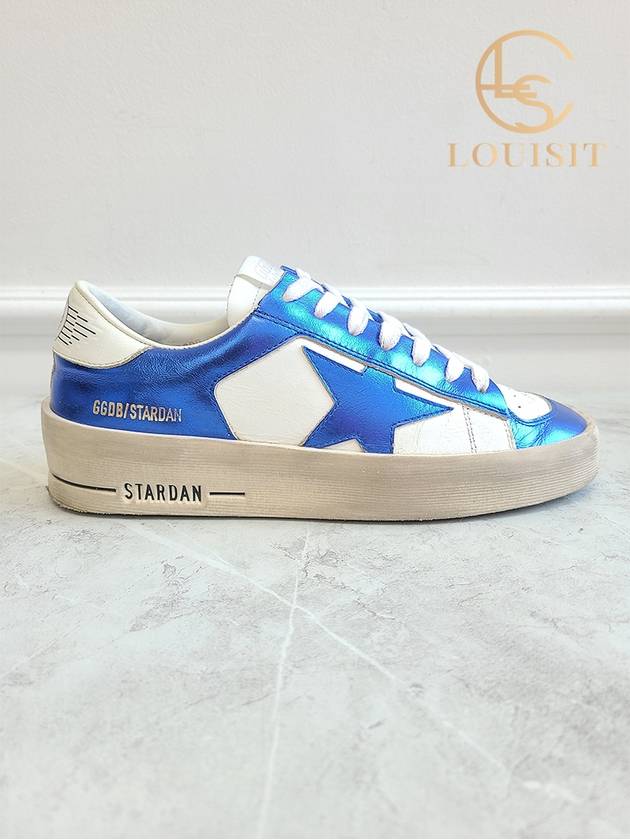 골든구스 화이트 블루 스타단 여성 스니커즈 35