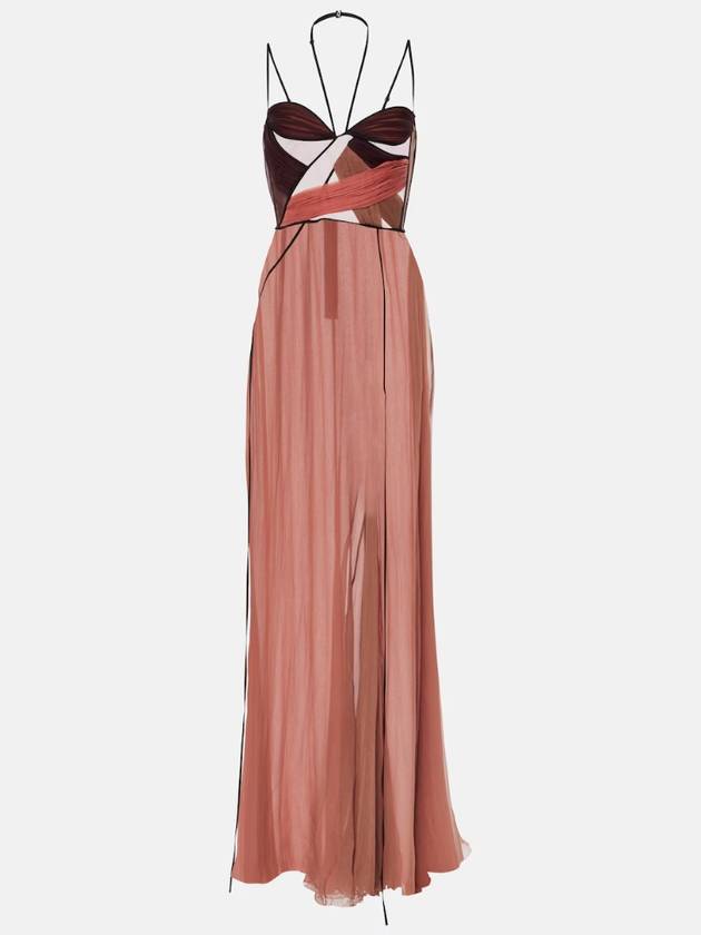 NB04 넨시 도자카 여성 원피스 Mae draped satin corset dress P00911896