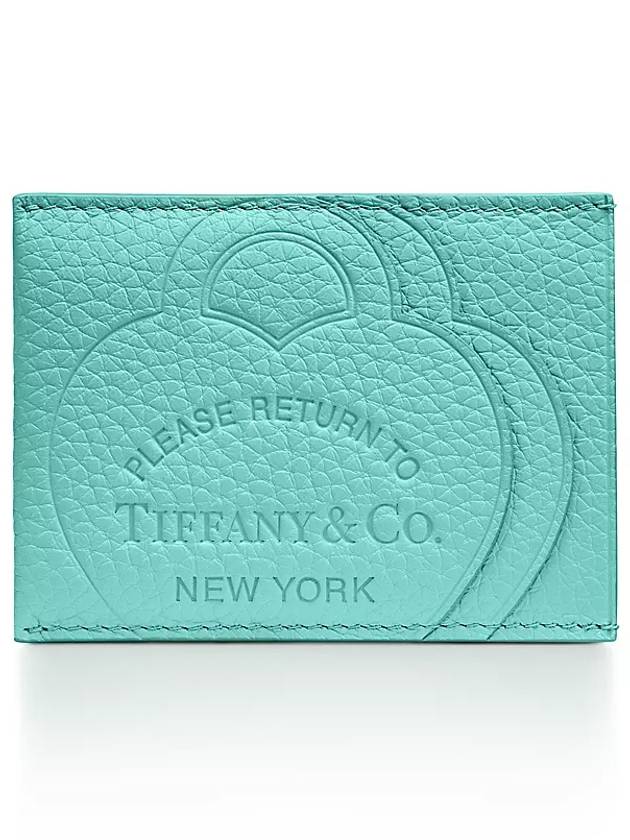 티파니앤코 카드지갑 블루 72019946