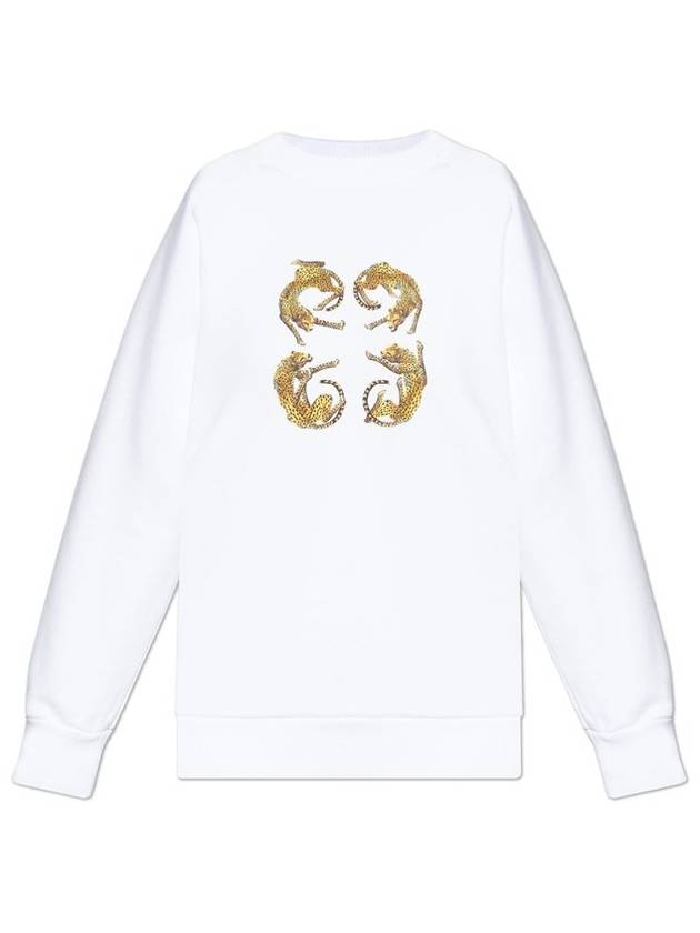 지방시 로고 프린트 크루넥 스웨트셔츠