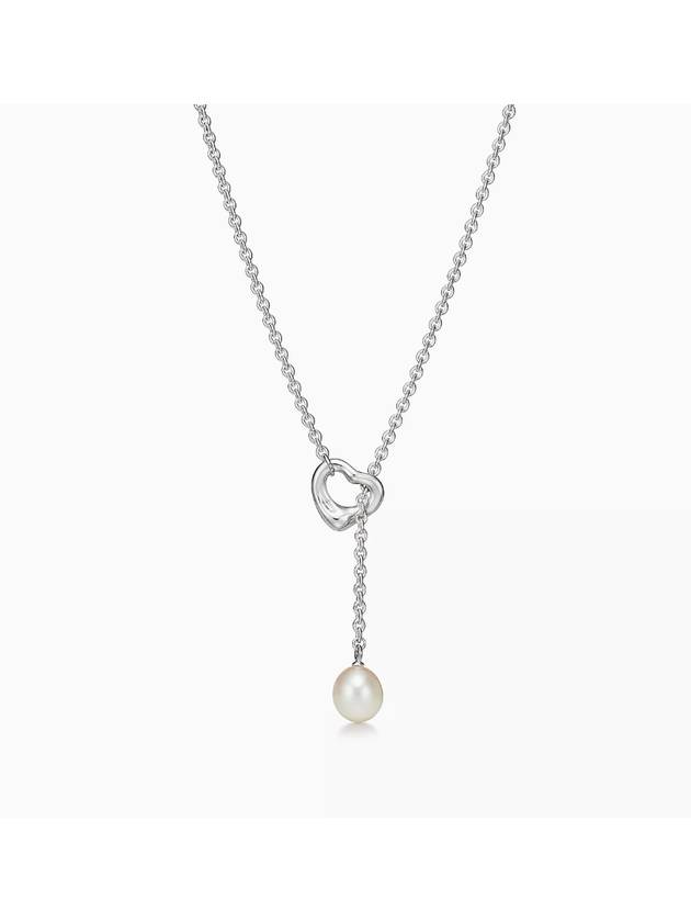 티파니앤코 오픈 하트 래리어트 진주 드롭 목걸이 60116057