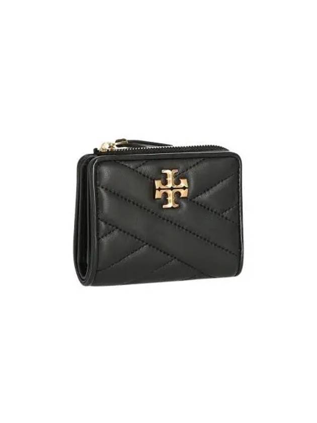 토리버치 쉐브론 키라 반지갑 블랙 Tory Burch Chevron Kira Bi Fold Wallet Black