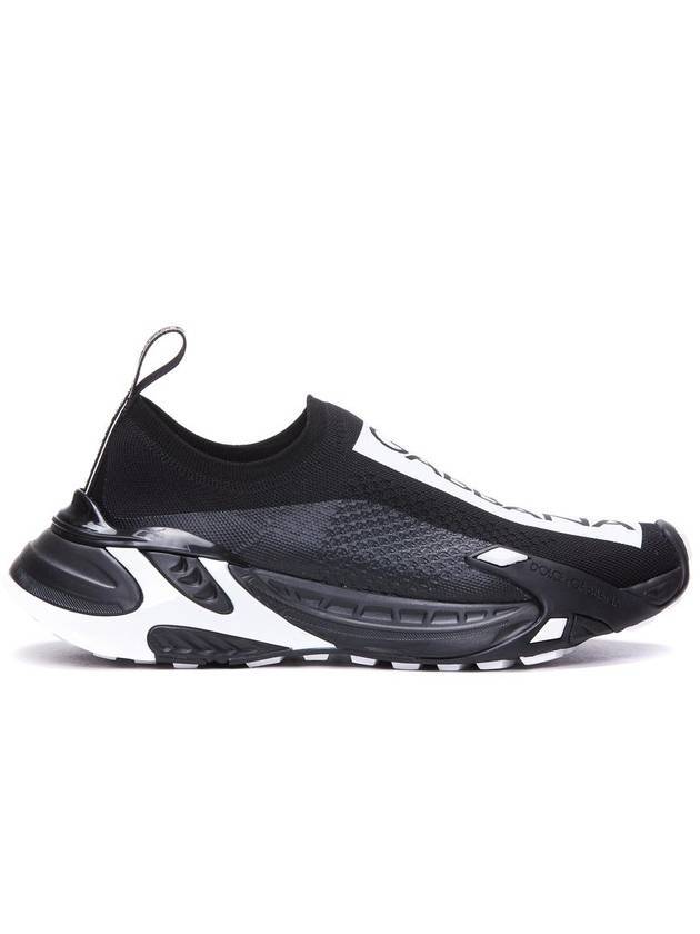 돌체앤가바나 여성 스트레치 메쉬 패스트 로우탑 스니커즈 블랙