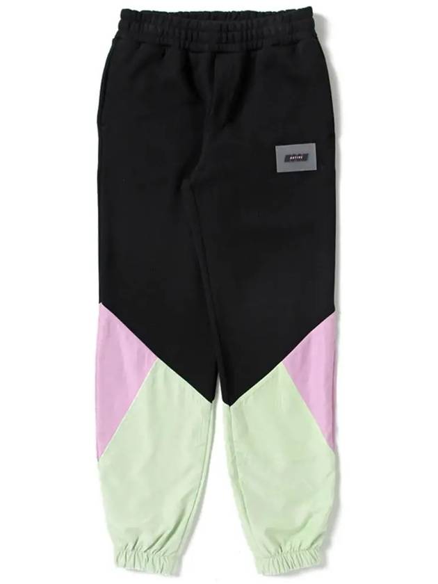 22FW 키즈 여성 로고 팬츠 블랙 MS029154 11008