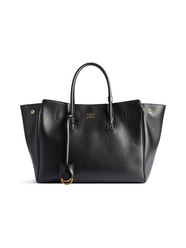 발렌시아가 햄튼 스몰 토트 백 블랙