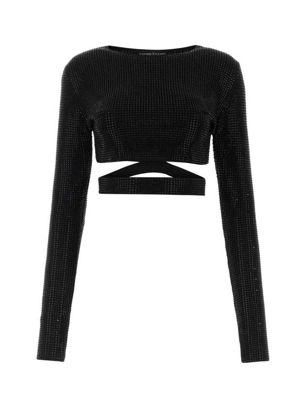 ANDREA ADAMO 장식 비스코스 블렌드 탑 ADSS23TO10135268 0473