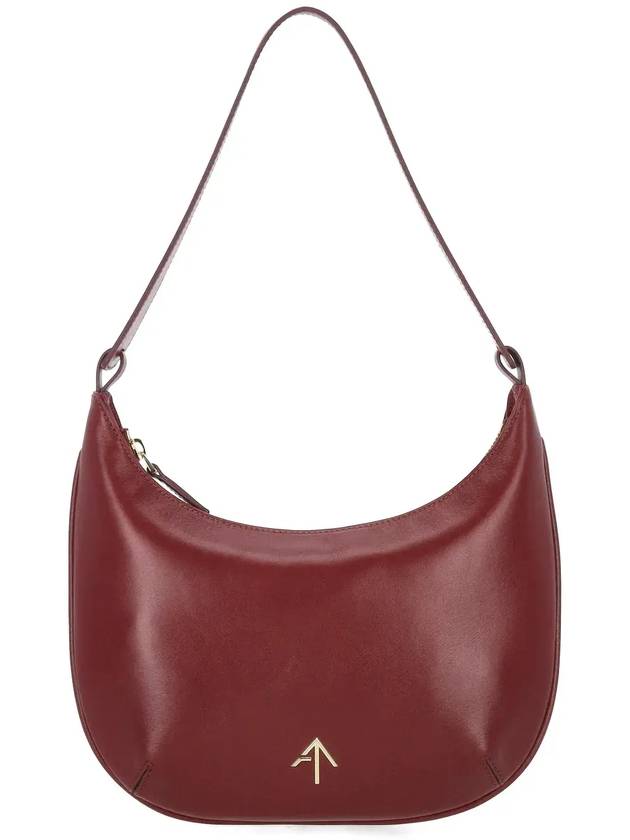 Manu Atelier 로고 플라크 숄더백 2025166_BURGUNDY