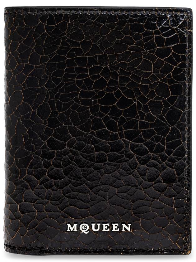 알렉산더 맥퀸 레더 카드 지갑 블랙
