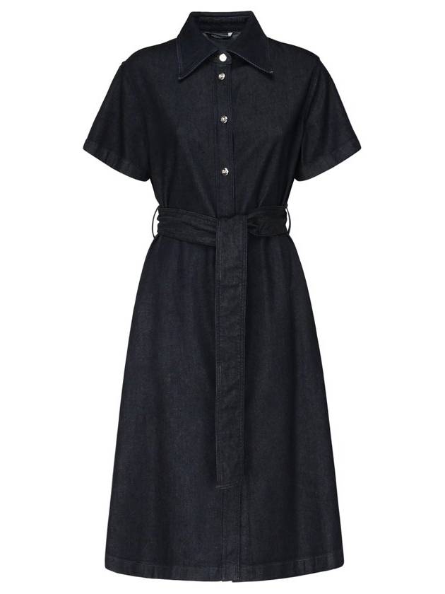 돌체앤가바나 벨티드 데님 셔츠 드레스