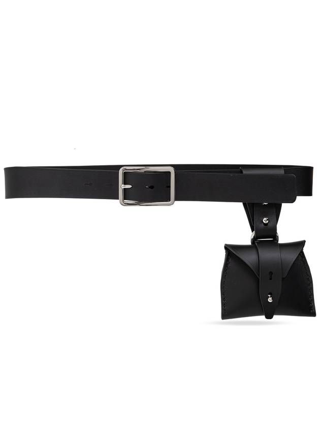 Dsquared2 Leather Belt With Detachable Pouch  Women's  Black