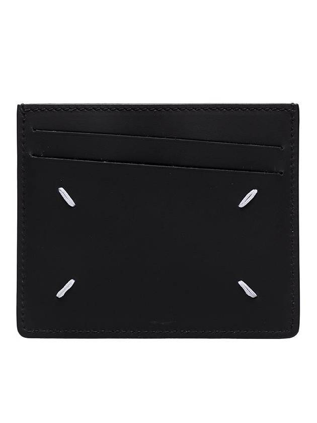 메종마르지엘라 스티치 레더 카드지갑 블랙