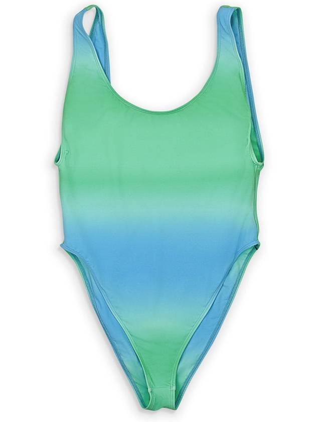 블루 그린 라 마이요 카메리오 수영복 Blue Green La Maillot Camerio Swimsuit