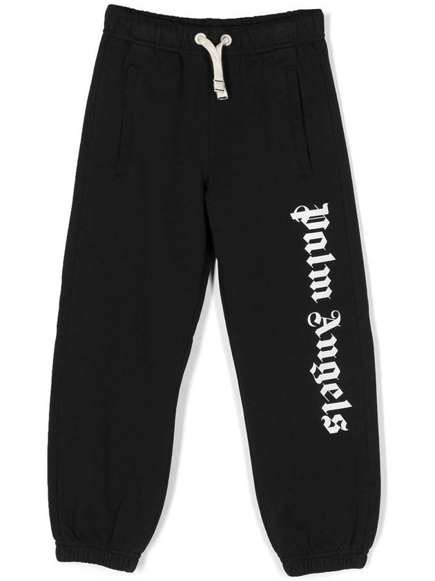 Palm Angels Black cotton boy palm angels track pants