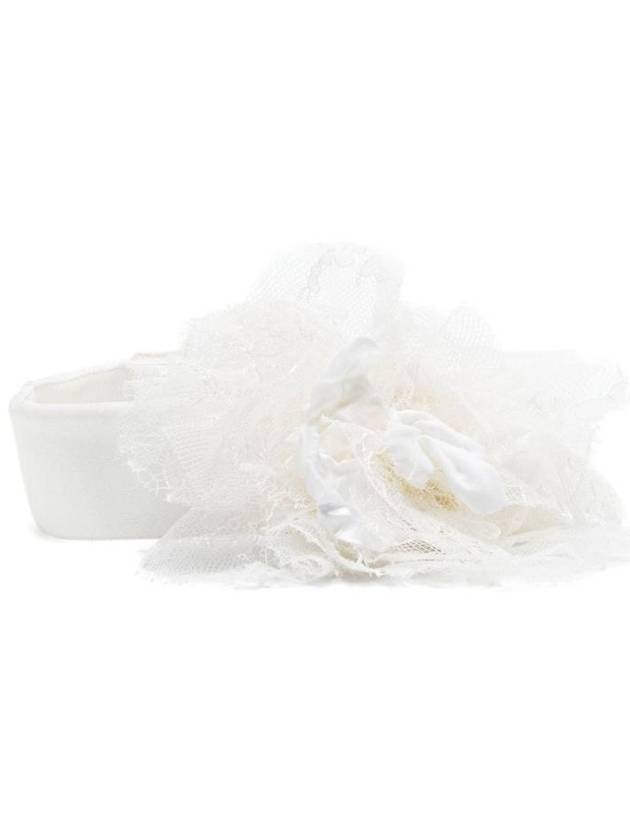 돌체앤가바나 플로럴 아플리케 초커 화이트