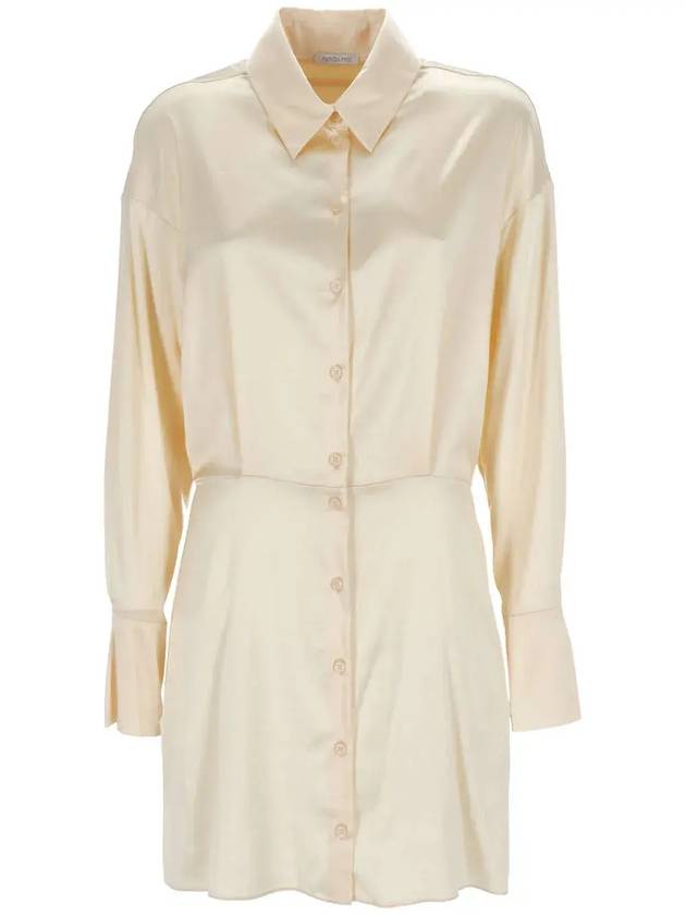 파트리지아 페페 롱슬리브 새틴 미니 드레스 8A1260A644_B788