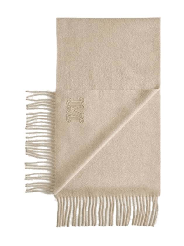 막스마라 여성 웨스달리아 프린지 캐시미어 머플러 베이지