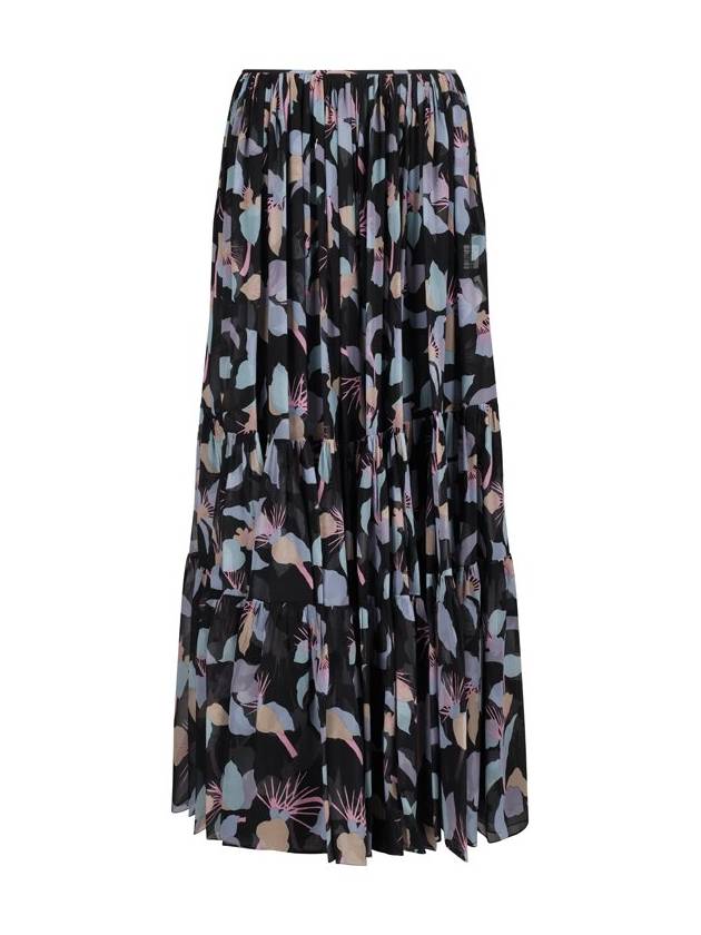 Chloe 개더드 맥시 스커트