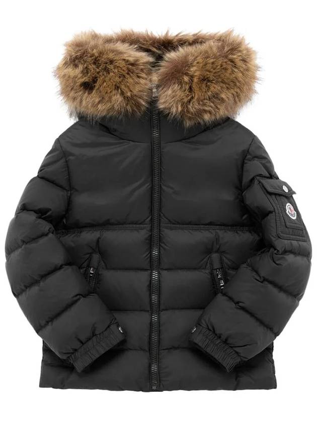 몽클레르 키즈 NEW BYRONF 뉴 바이런프 패치 로고 패딩 자켓 블랙 1A00114 68352 999