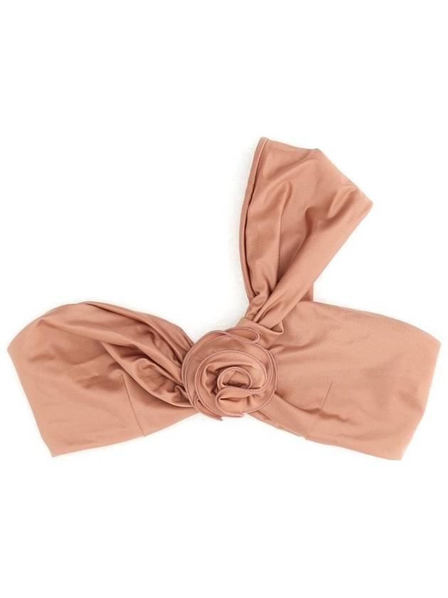 마그다 부트림 원숄더 플라워 수영복 상의