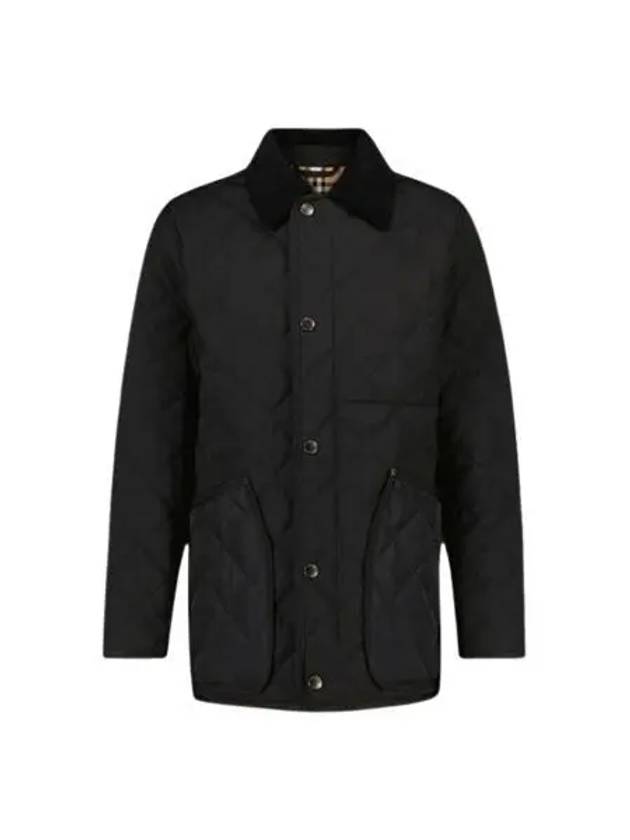 버버리 다이아몬드 퀄티드 랜포드 자켓 블랙 Burberry Diamond Quilted Lanford Jacket Black