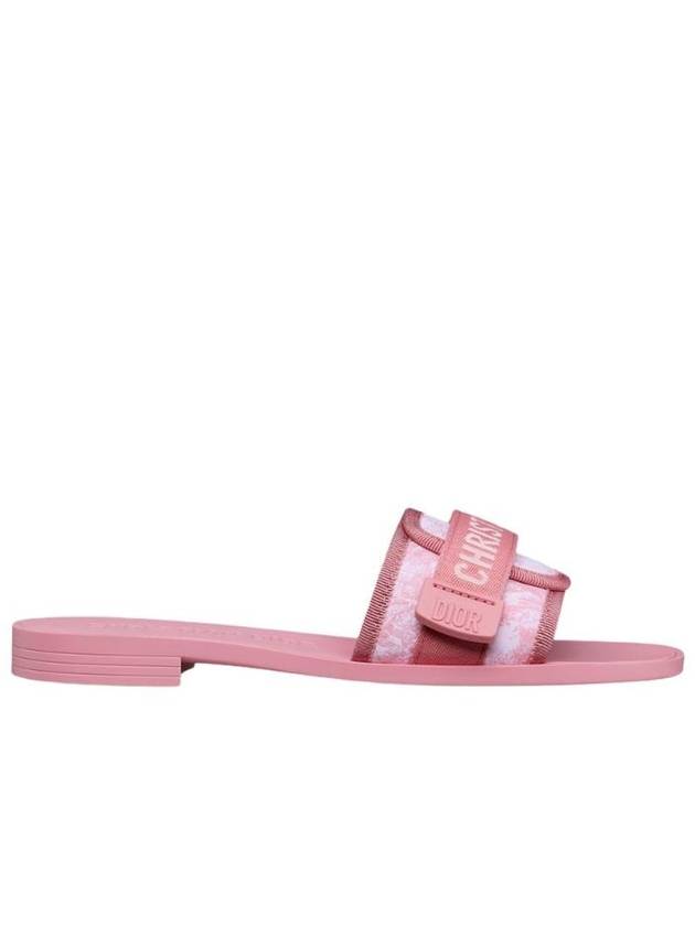 디올 디올리비에라 디오레볼루션 슬라이드 트왈 드 주이 소바쥬 테크니컬 패브릭 화이트 베고니아 핑크 KCQ431TJY S07P