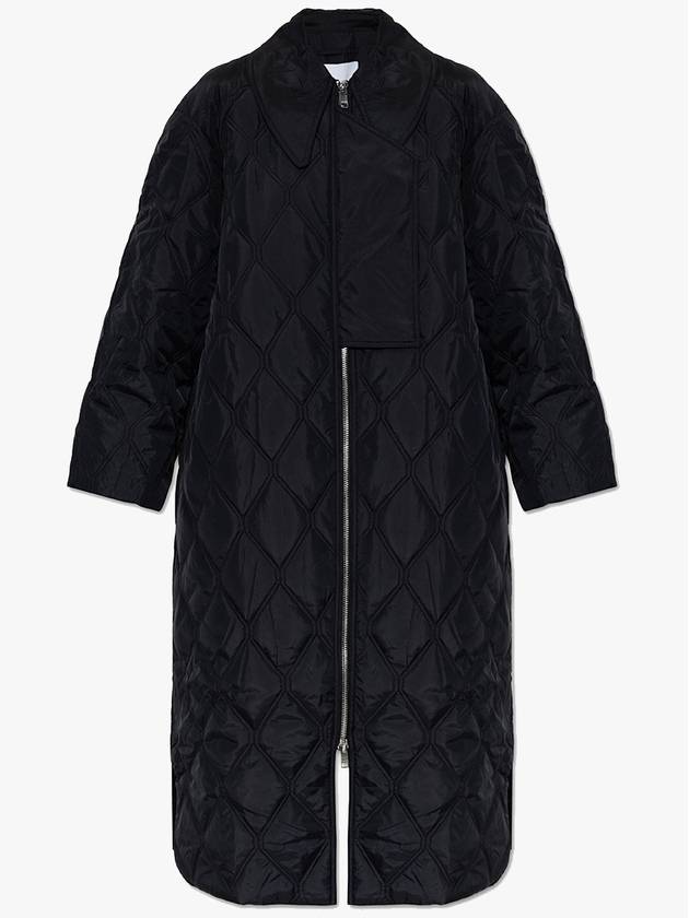 25SS 가니 여성 패딩 Ganni Quilted Coat  Women's  Black