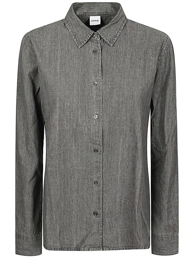 아스페시 데님 셔츠 그레이