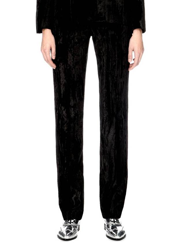 Rick Owens NOIR velvet Tapered PANTS