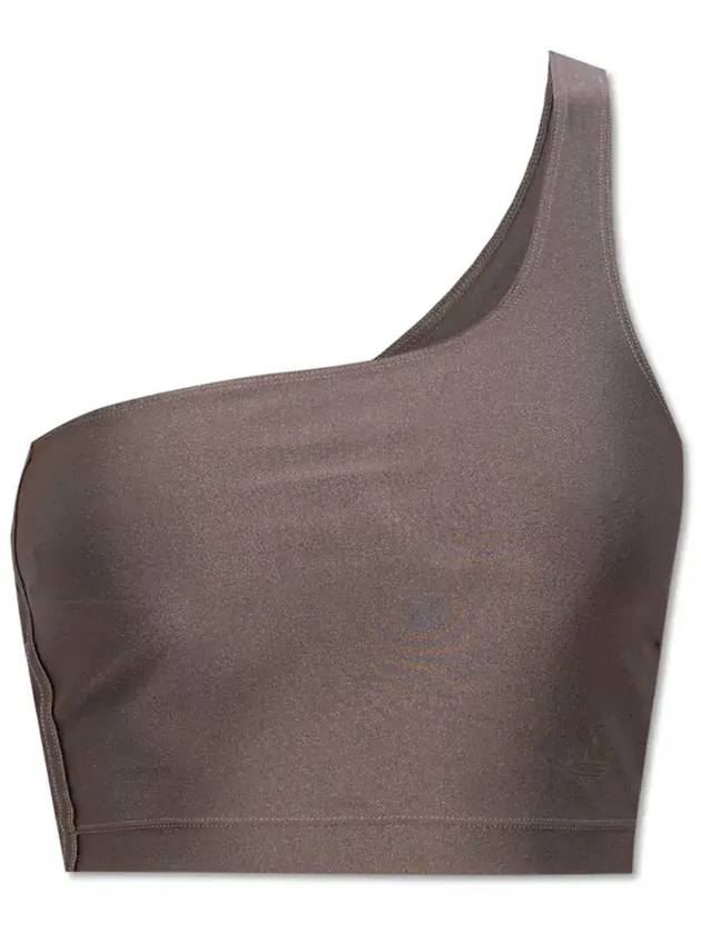 Adidas Originals 원 숄더 크롭 탑 IS23520_CHACOA