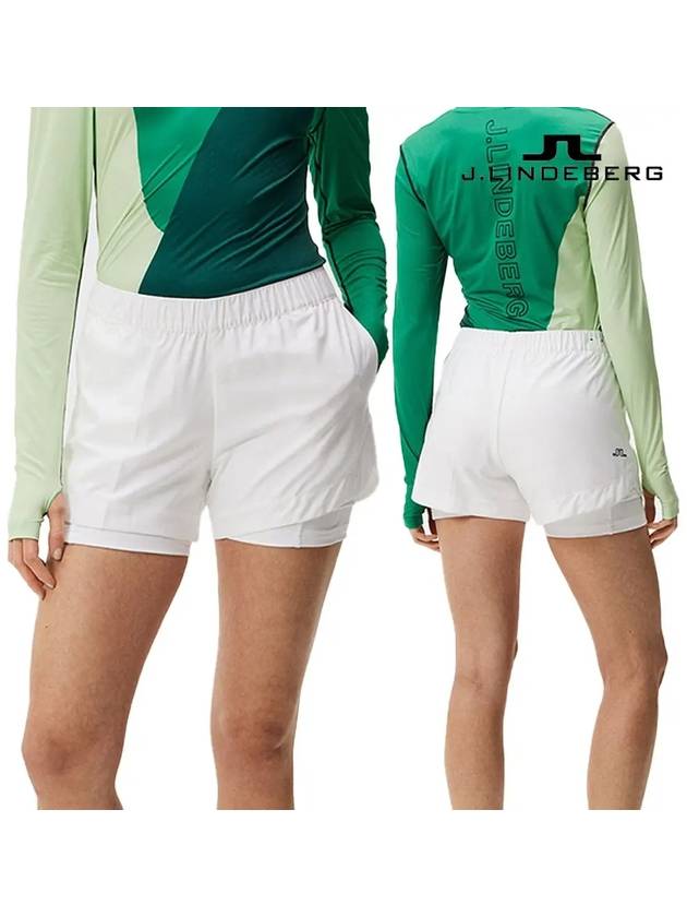 제이린드버그 여성 밀라 속바지 스포츠 쇼츠 반바지 화이트
