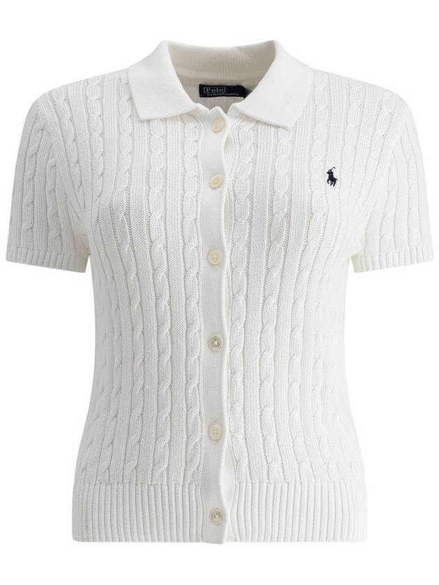 폴로 랄프 로렌 케이블 반팔 폴로 카디건