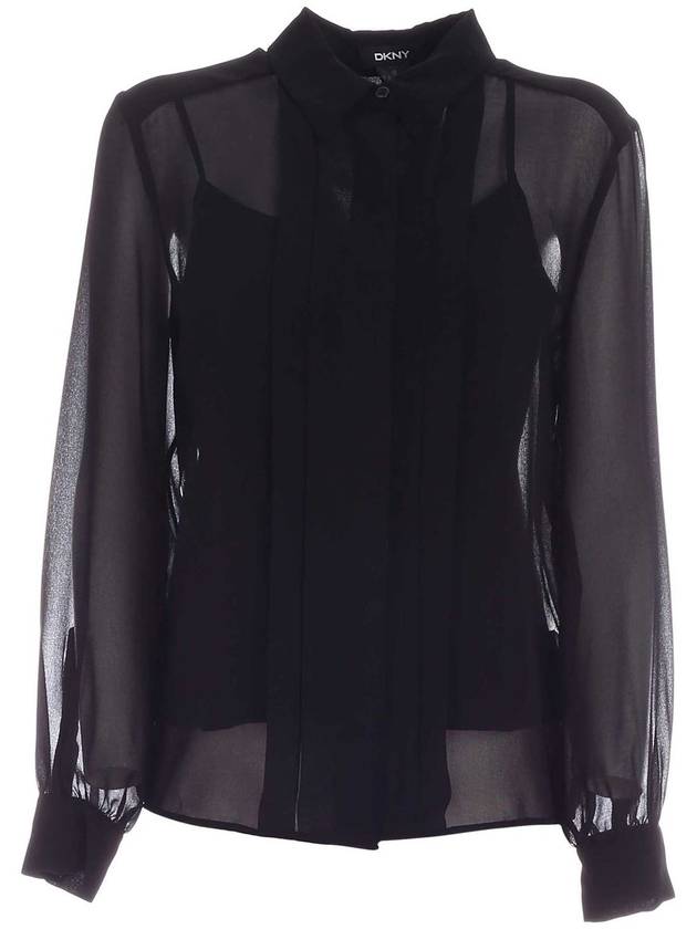 Dkny Plastron shirt in black