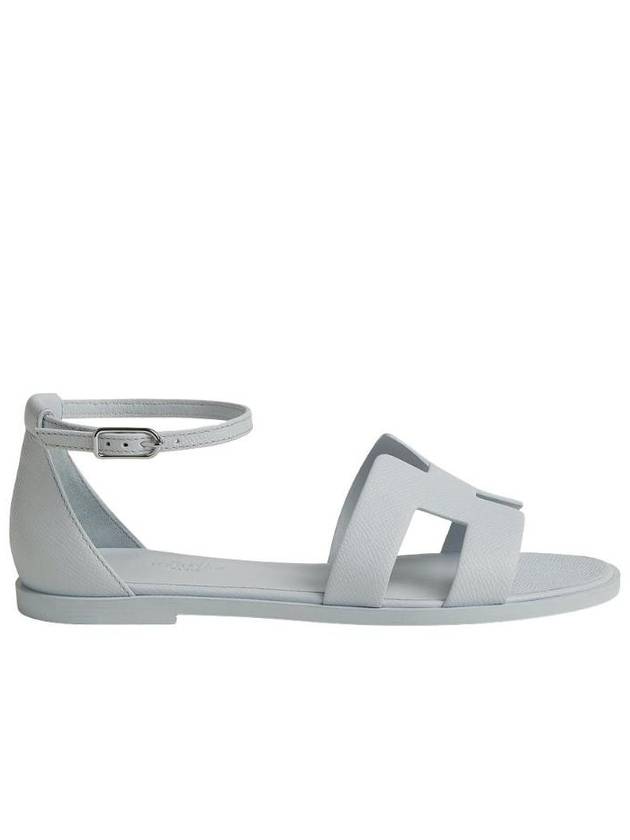 에르메스 산토리니 샌들 앱송   팔라듐 하드웨어 블루 글레이셔 H182138Z18