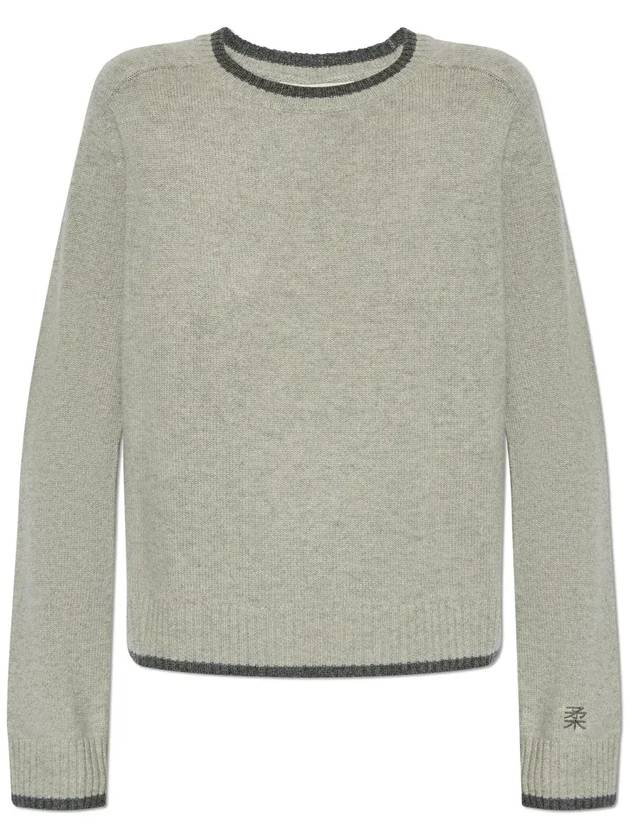 리사 양 클래식 크루넥 니트웨어 20251310_DOVEGREYGRAPHITE