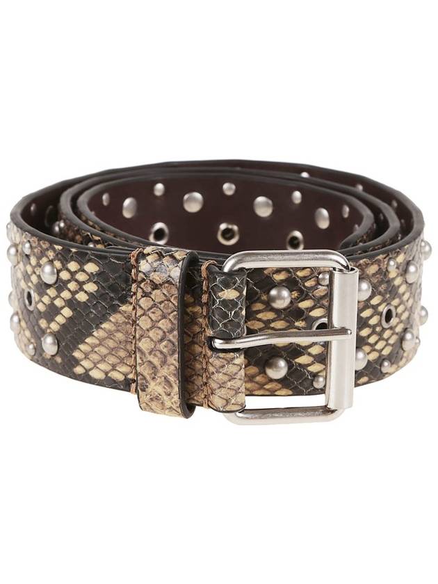 드리스 반 노튼 엠보싱 벨트