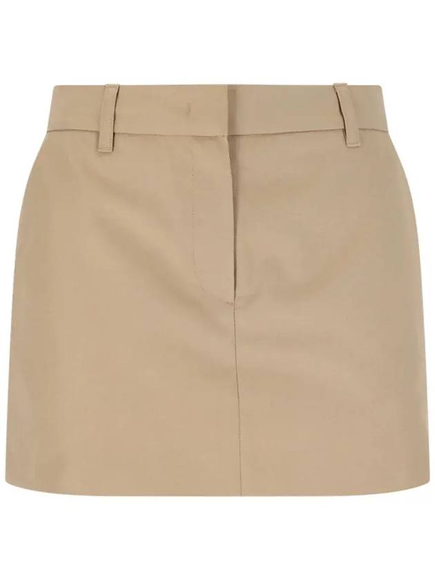 던스트 테일러드 플리츠 디테일 스커트 UDSK5A205I2_BEIGE
