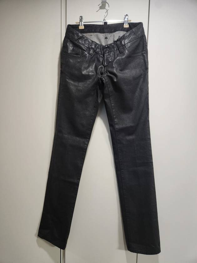Dsquared2 디스퀘어드 올블랙 코팅 리벳데님