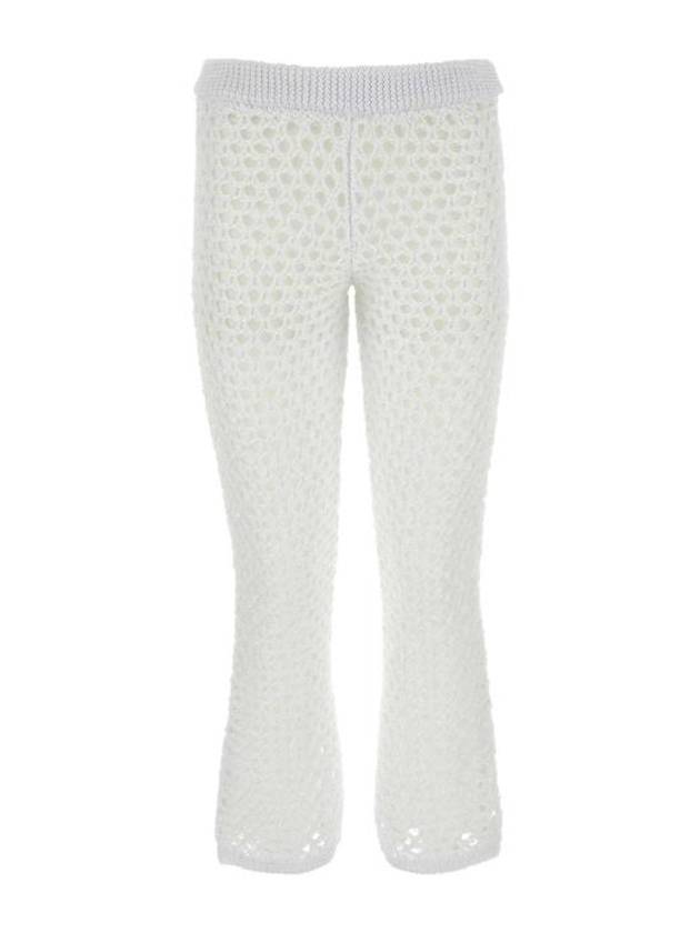 24SS 발렌티노 가라바니 플레어 팬츠 5B3KF01T8TE 0BO White