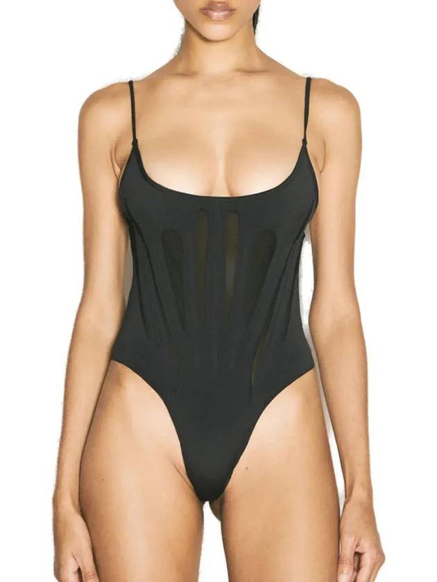 Mugler 코르셋 원피스 수영복 24P5BW0025887_1999