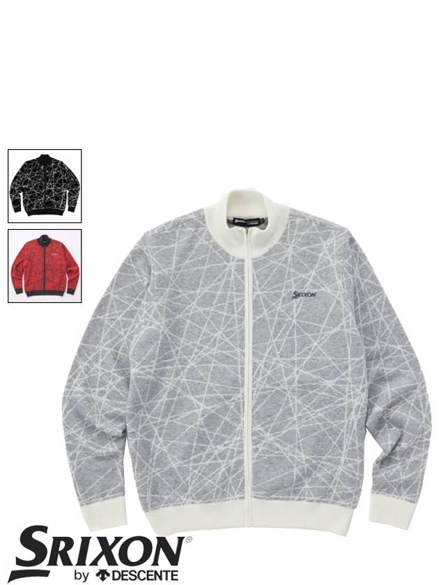 23FW 스릭슨 남성골프웨어 니트가디건 니트집업 미드레이어