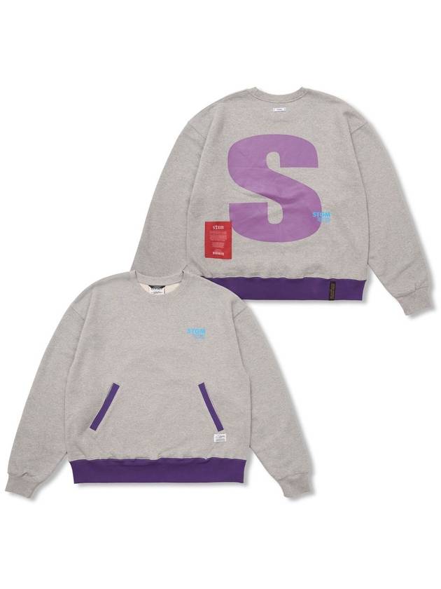 STIGMA Capital S Oversized Crewneck Melange