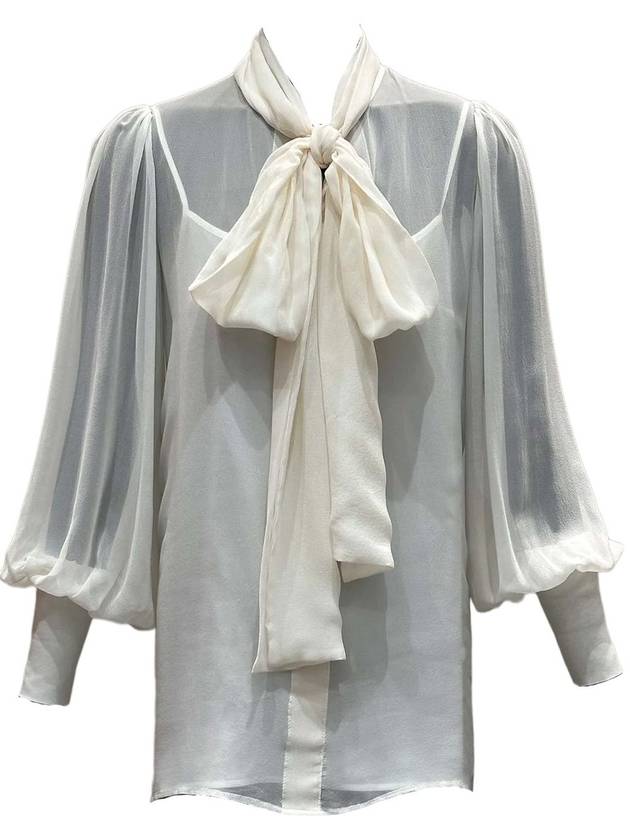 SLOANE SILK-CHIFFON BLOUSE