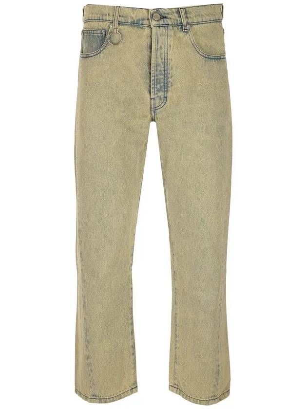 Etudes 로고 패치 스트레이트 레그 진 E23MM570C00211_YELLOW