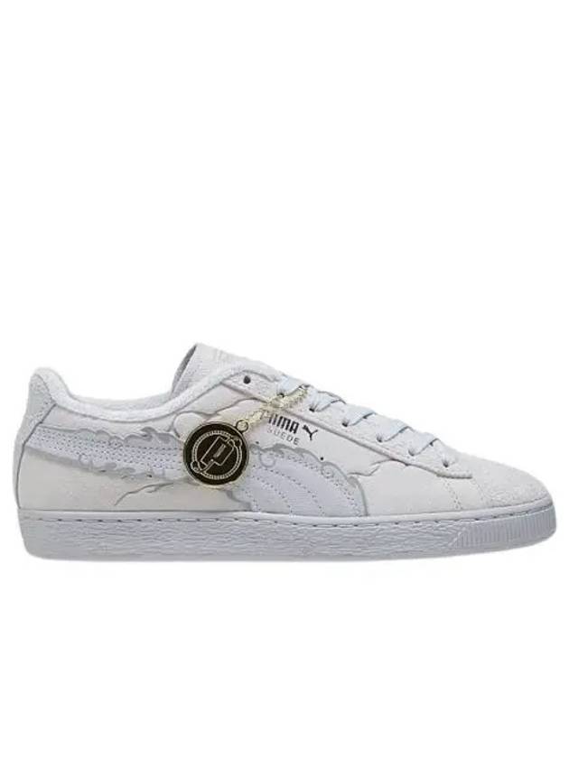 푸마 x 원피스 스웨이드 스트로우 햇 루피 스니커즈 페더 그레이 플래티넘 그레이 Puma x One Piece Suede Straw Hat Luffy Sneakers Feather Gray Platinum Gray