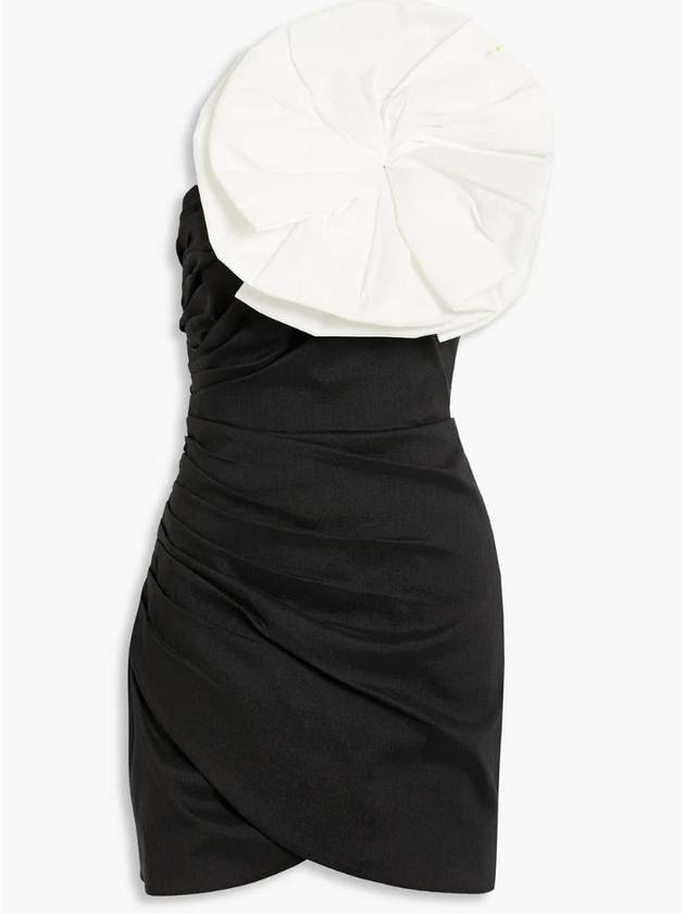 NB07 RACHEL GILBERT 여성 원피스 Evana strapless floral appliqued poplin mini dress 1647597326408845