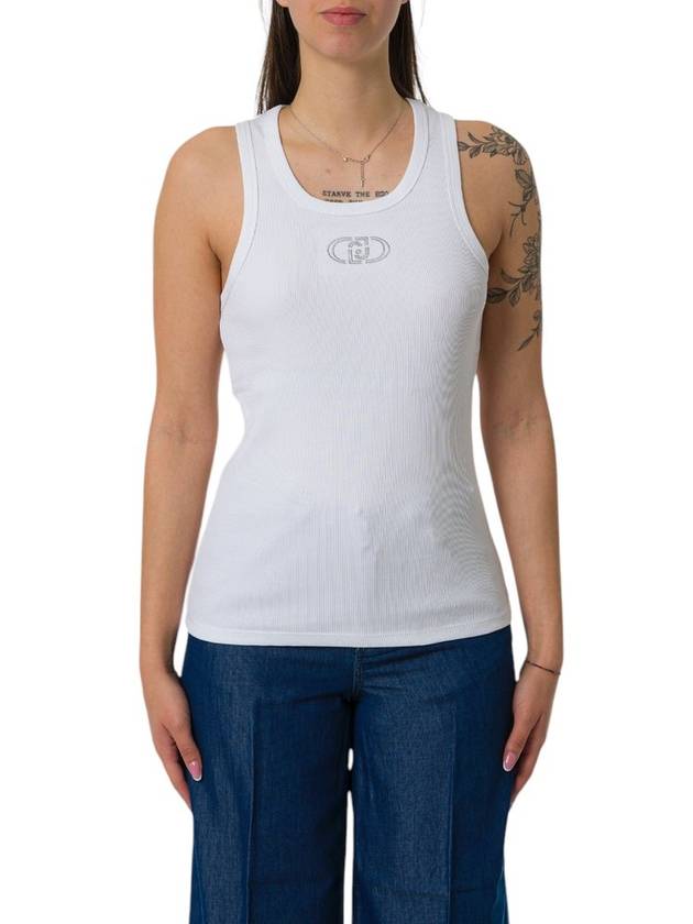 리우조 로고 자수 리브 탑