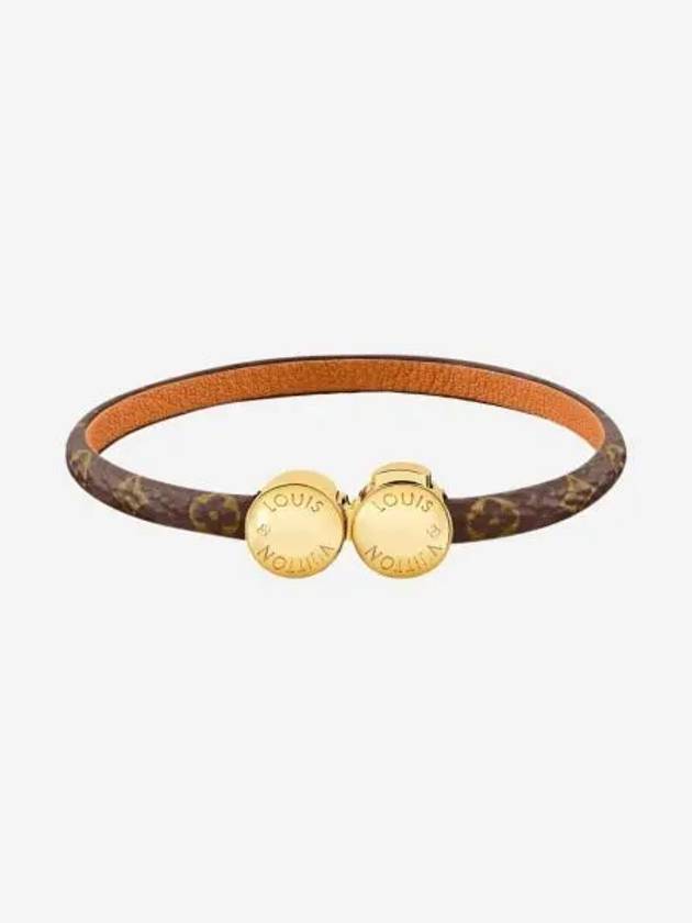 W 루이비통 히스토릭 미니 모노그램 브레이슬릿 브라운 W Louis Vuitton Historic Mini Monogram Bracelet Brown
