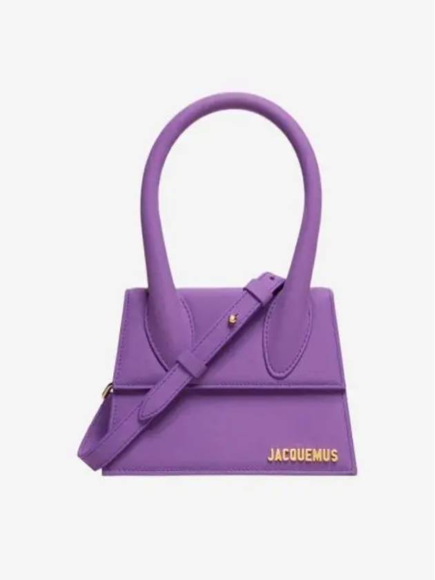 자크뮈스 르 치키토 모옌 시그니쳐 핸드백 퍼플 Jacquemus Le Chiquito Moyen Signature Handbag Purple